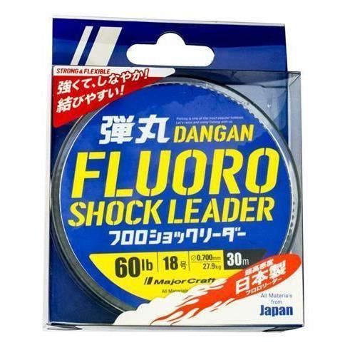 Major Craft Dangan Fluro Shock Leader 30m by Majorcraft at Addict Tackle