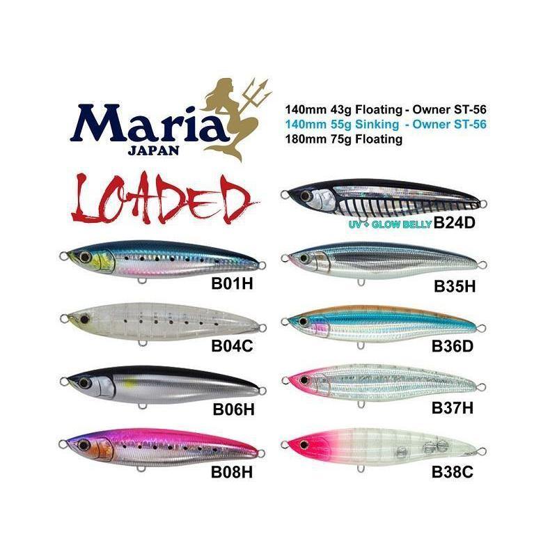 Maria Loaded 140mm Floating Stickbait by Maria at Addict Tackle