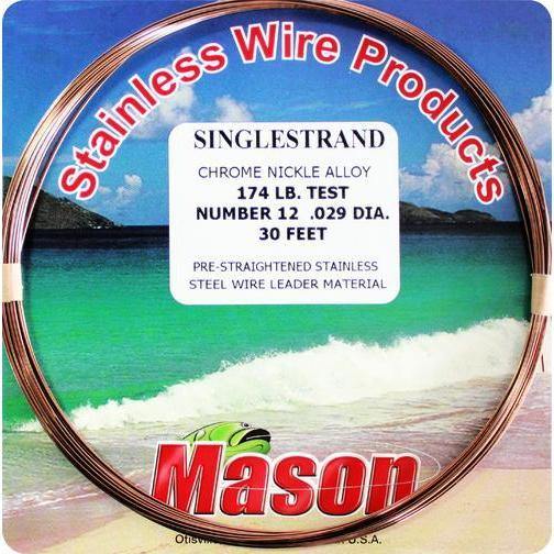 Mason Singlestrand Stainless Steel Wire Leader by Mason at Addict Tackle