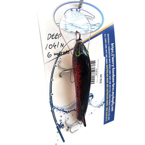 Morry Kneebone Handcrafted 100mm Deep Diver Lure 6-Mtr Deep by Addict Tackle at Addict Tackle