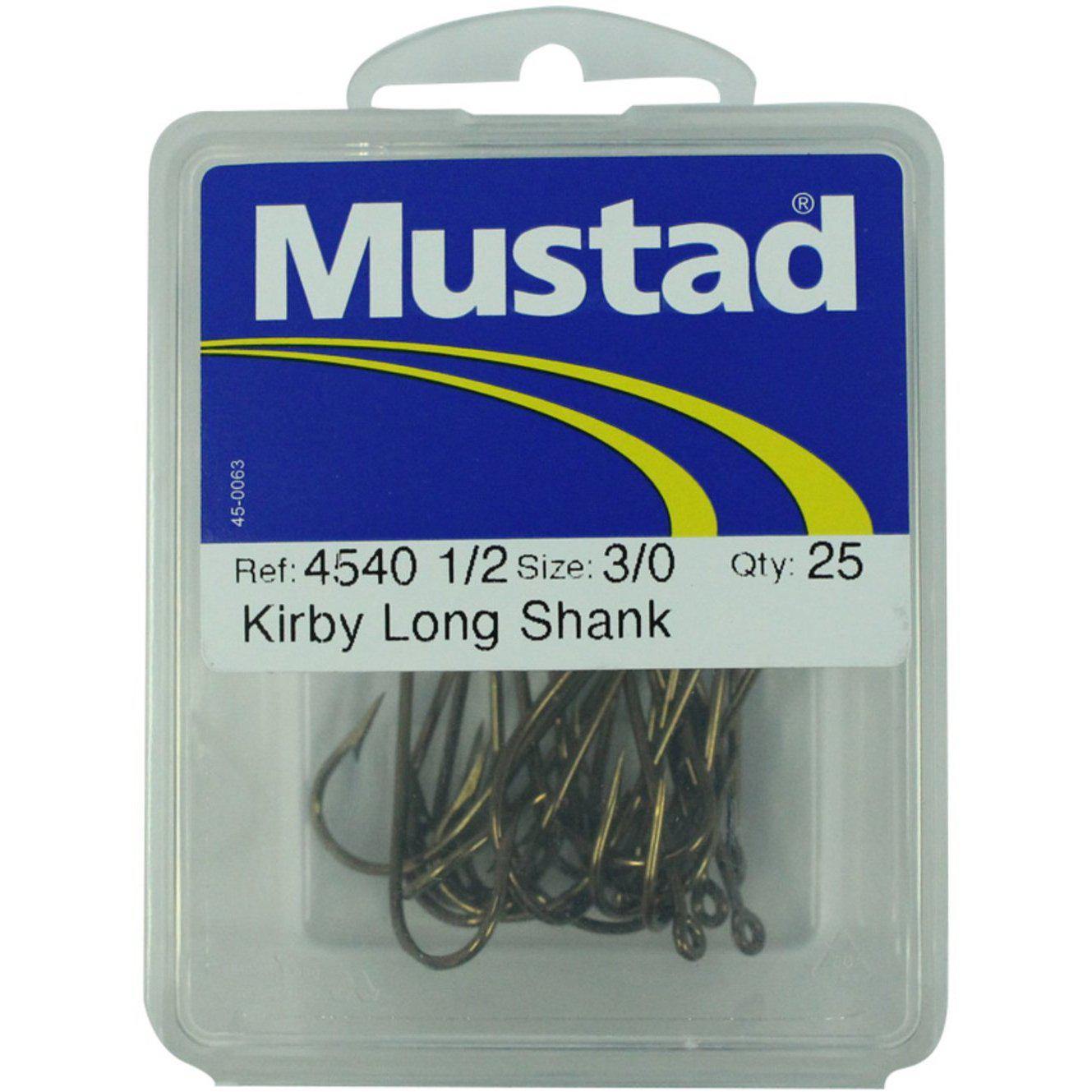 Mustad 4540 Kirby Long Shank Hooks - Addict Tackle