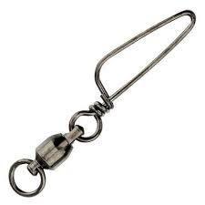 Mustad Ball Bearing Swivel with Welded Ring & Cross-Lock Snap by Mustad at Addict Tackle