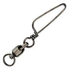 Mustad Ball Bearing Swivel with Welded Ring & Cross-Lock Snap by Mustad at Addict Tackle