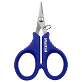 Mustad Blue Serated Braid Scissor Titanium by Mustad at Addict Tackle