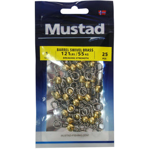 Mustad Brass Barrel Swivel Bulk Pack by Mustad at Addict Tackle
