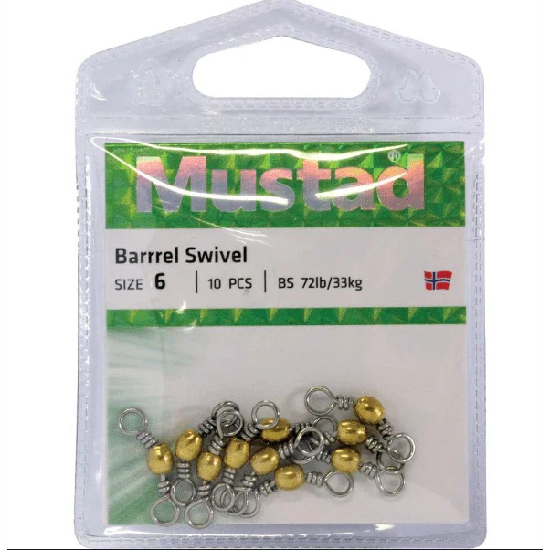 Mustad Barrel Swivel - Addict Tackle