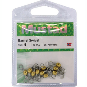 Mustad Barrel Swivel - Addict Tackle
