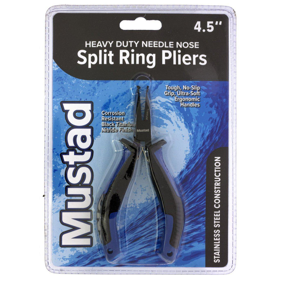 Mustad Split Ring Pliers Heavy Duty 4.5&#39;&#39; by Mustad at Addict Tackle