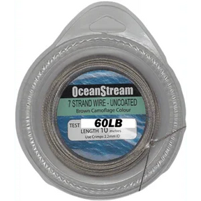 Ocean Stream 7 Strand Uncoated Wire - 10m by Ocean Stream at Addict Tackle