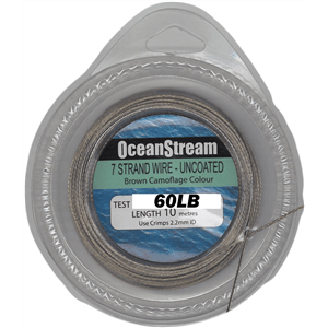 Ocean Stream 7 Strand Uncoated Wire - 10m by Ocean Stream at Addict Tackle