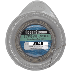 Ocean Stream 7 Strand Uncoated Wire - 10m by Ocean Stream at Addict Tackle