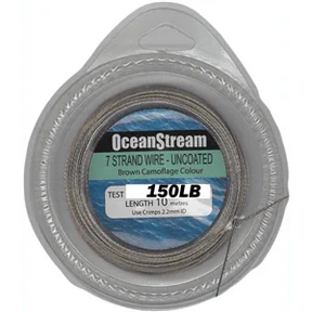 Ocean Stream 7 Strand Uncoated Wire - 10m by Ocean Stream at Addict Tackle