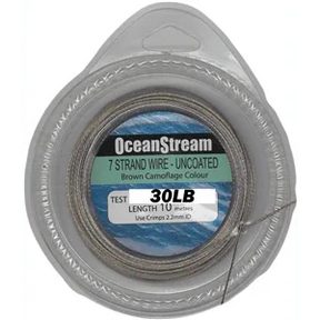 Ocean Stream 7 Strand Uncoated Wire - 10m by Ocean Stream at Addict Tackle