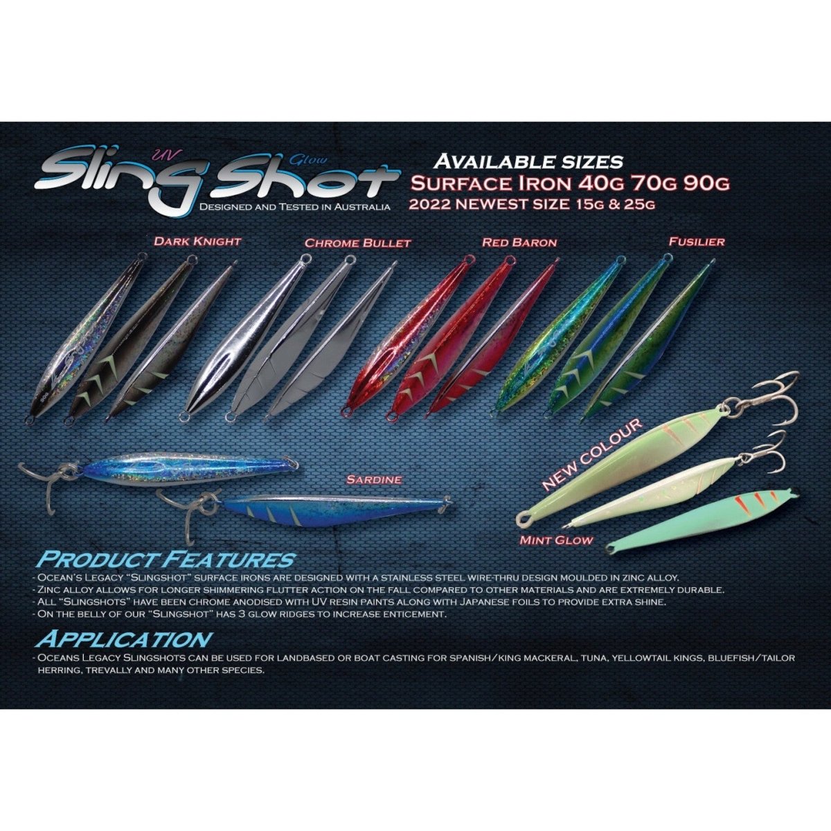 Oceans Legacy Sling Shot Lure 90g - Addict Tackle