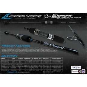 Oceans Legacy Slow Element Spin Rod - Addict Tackle