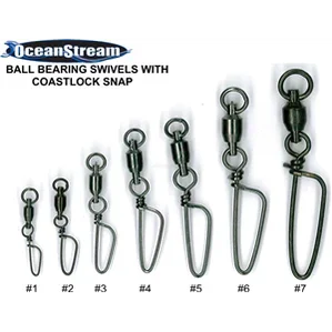 OceanStream Ball Bearing Swivels With Coastlock Snaps by Ocean Stream at Addict Tackle
