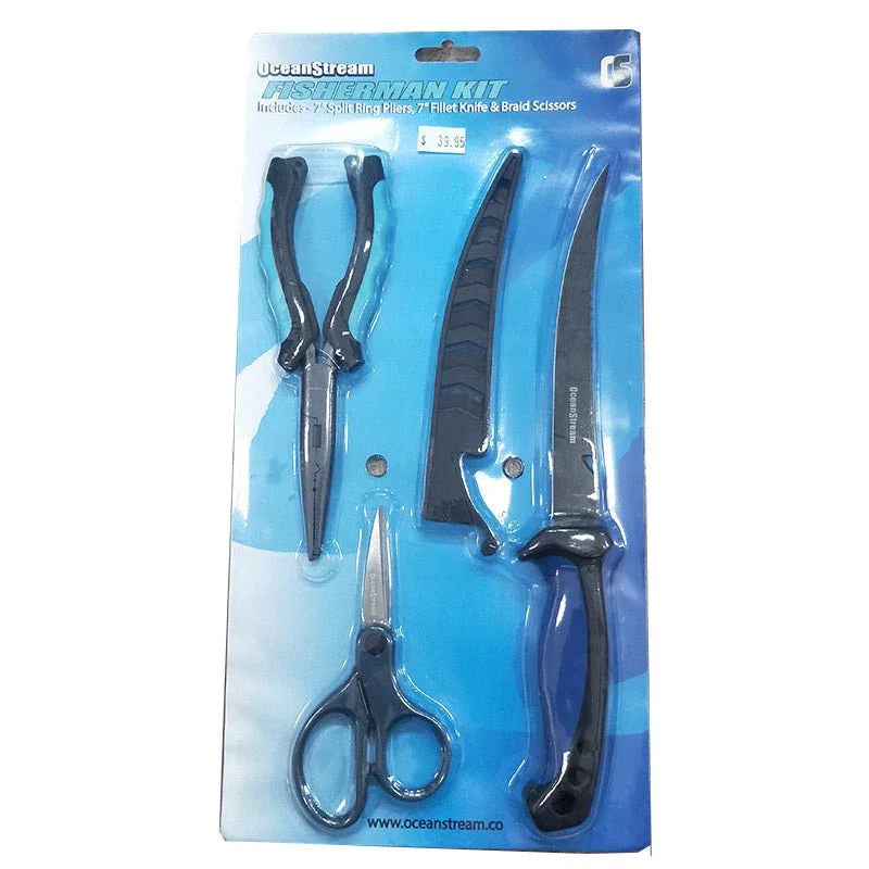 OceanStream 3 Piece Fisherman Kit - Addict Tackle