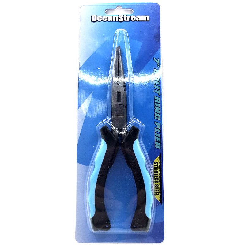 OceanStream Stainless Steel Split Ring Pliers 7&#39;&#39; - Addict Tackle