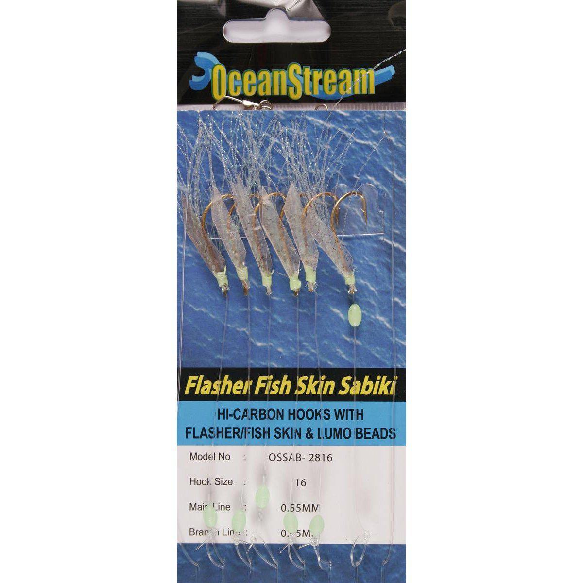 Ocean Stream Flashe Skin Sabiki Bait Rigs by OceanStream at Addict Tackle