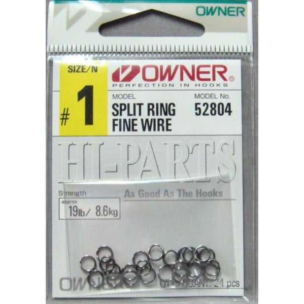 Owner Fine Wire Split Rings by Owner at Addict Tackle