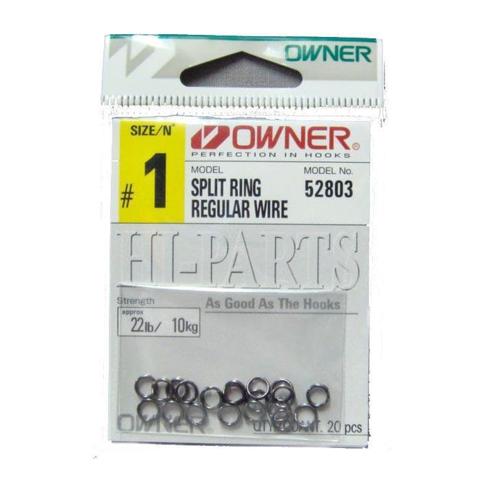 Owner P03B Regular Wire Black Nickel Split Rings by Owner at Addict Tackle