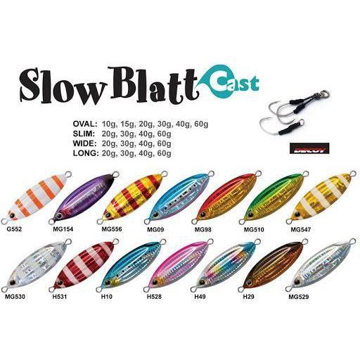 Palms Slow Blatt Oval Cast Jig 60g by Palms at Addict Tackle