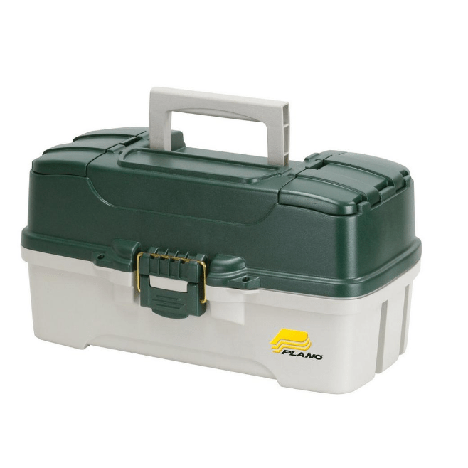 Plano 6100 Series 3 Tray Tackle Box - Green - Addict Tackle