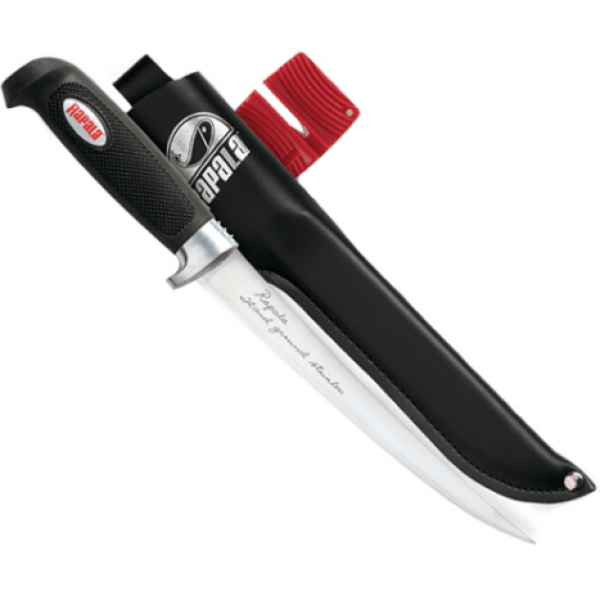 Rapala Soft Grip Fillet Knife With Sharpener by Rapala at Addict Tackle