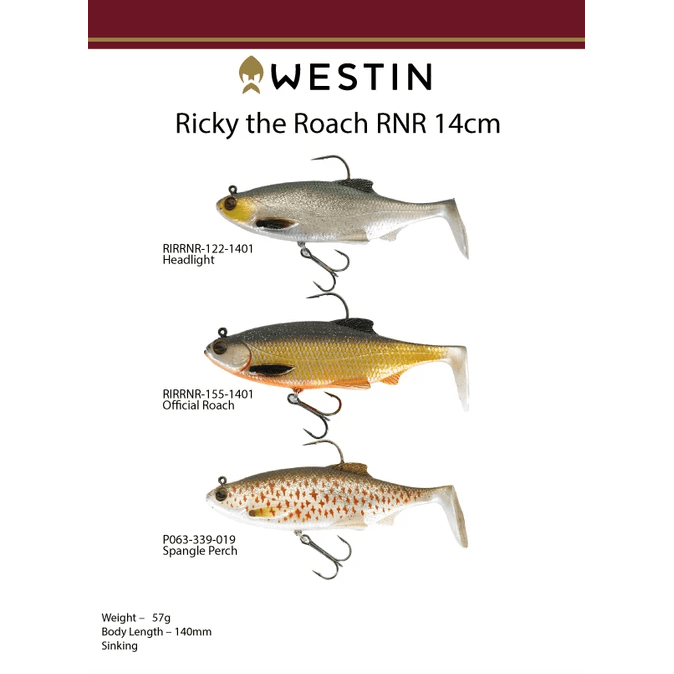 Westin Ricky The Roach RNR Rigged Soft Plastic 14cm by Westin at Addict Tackle