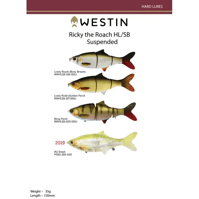 Ricky The Roach Hardbody Swimbait (HL/SB) by Westin at Addict Tackle