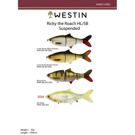 Ricky The Roach Hardbody Swimbait (HL/SB) by Westin at Addict Tackle