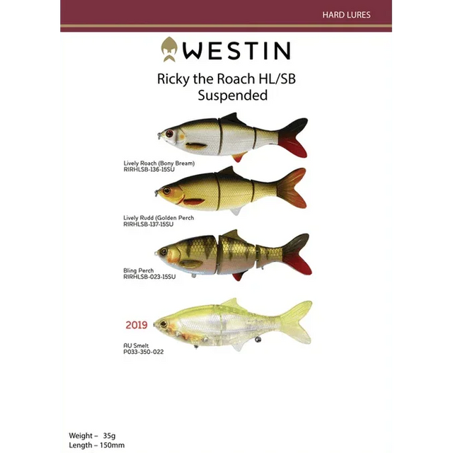 Ricky The Roach Hardbody Swimbait (HL/SB) by Westin at Addict Tackle