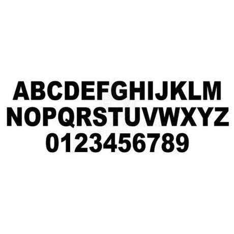 Boat Rego Numbers - 100mm Black - Addict Tackle