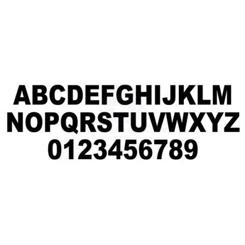 Boat Rego Numbers - 100mm Black - Addict Tackle
