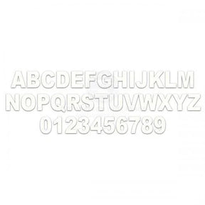 Boat Rego Numbers - 100mm White - Addict Tackle