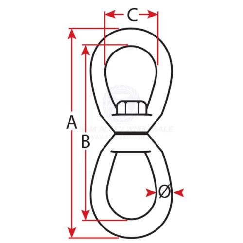 MOORING SWIVEL - HEAVY DUTY - Addict Tackle