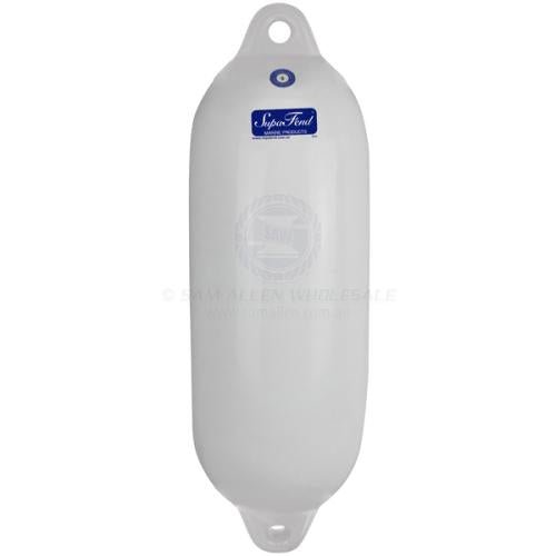 SUPAFEND PVC BOAT FENDERS 800x260 White - Addict Tackle