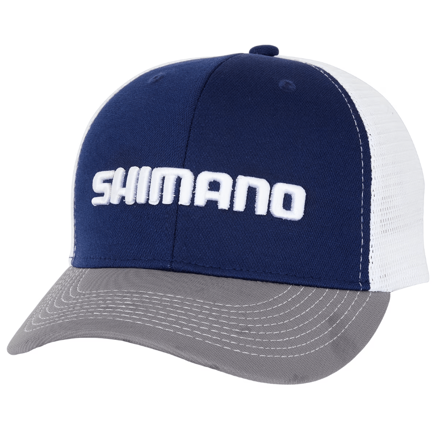 Shimano Corporate Platinum Trucker Caps - Addict Tackle