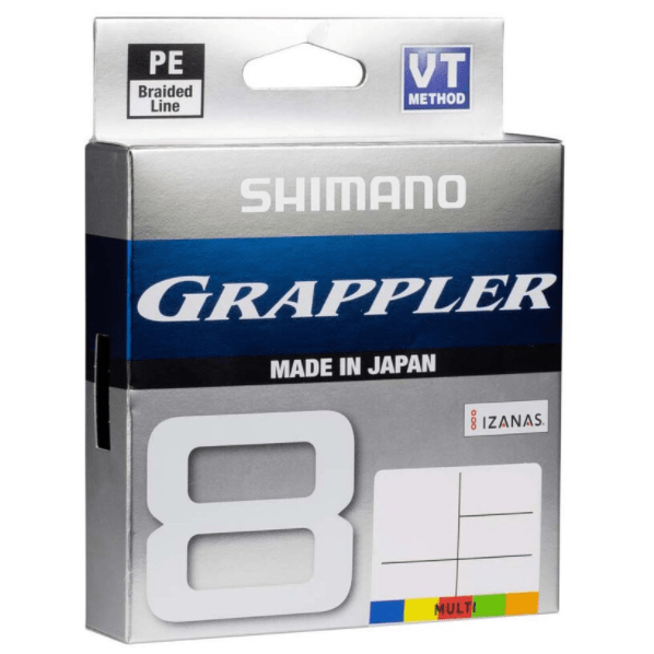 Shimano Grappler 8 PE Braid Multi Colour 300m - Addict Tackle