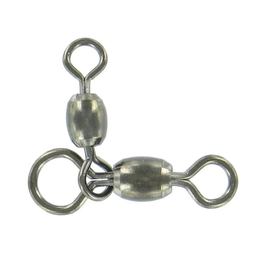 Shogun S446 Black 3 Way Crane Swivels - 10 Pack by Shogun at Addict Tackle