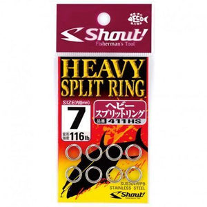 Shout Heavy Split Ring 411HS by Shout! at Addict Tackle