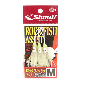 Shout Rock Fish Assist Hooks Glow by Viva Fishing at Addict Tackle