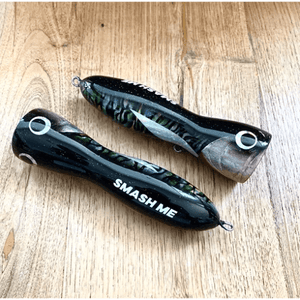 Smash Me Lures Kutolo Popper Green Abalone by Smash Me Lures at Addict Tackle