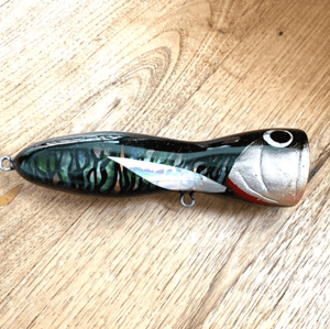 Smash Me Lures Kutolo Popper Green Abalone by Smash Me Lures at Addict Tackle