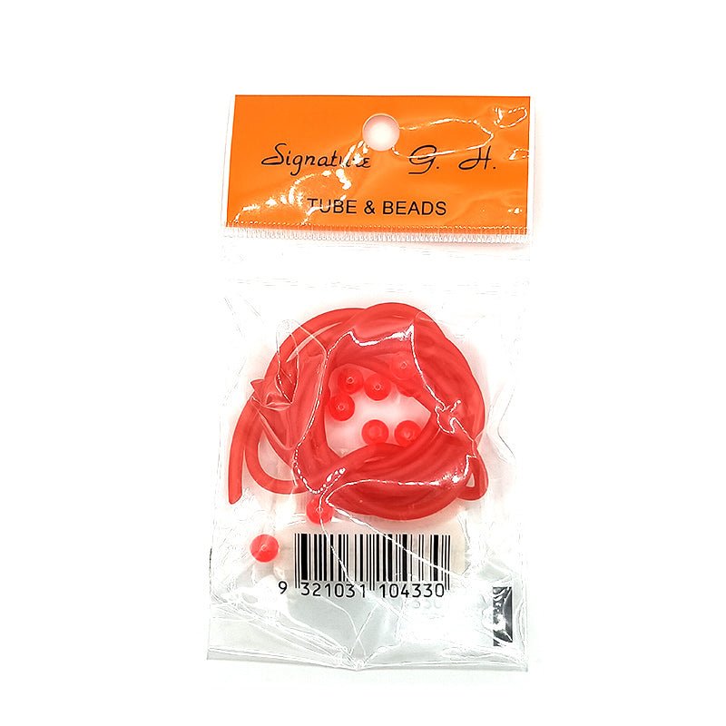 Signature Beads &amp; Tube Red - Addict Tackle