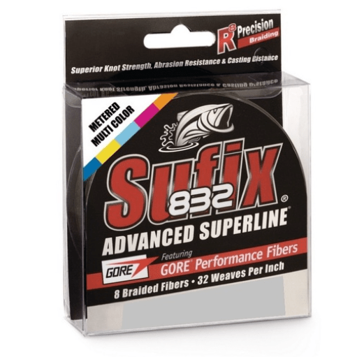 Sufix 832 Braided Fishing Line Metered Multi - Coloured 300m - Addict Tackle