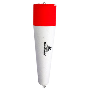 Sure Catch Red and White Weighted Popping Float by Sure Catch at Addict Tackle