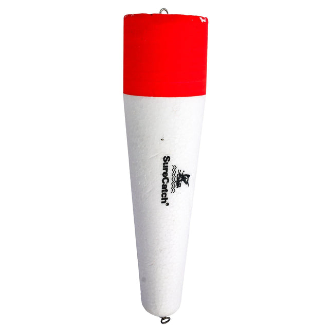 Sure Catch Red and White Weighted Popping Float by Sure Catch at Addict Tackle