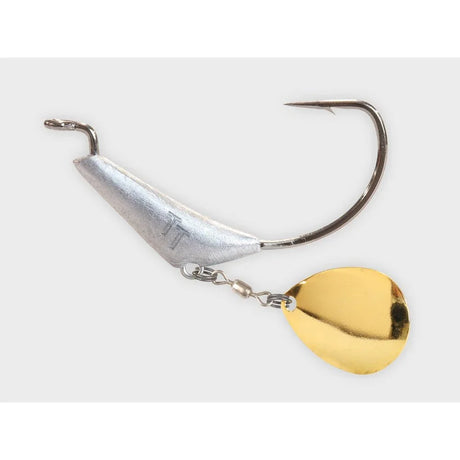 Tackle Tactics Chinlock Spinz Weighted Bladed Weedless Gold - Addict Tackle