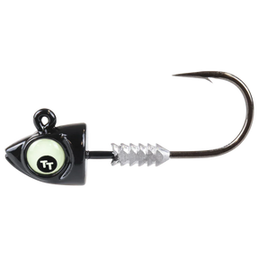 Tackle Tactics Jighead Big EyeZ Black Glow Eye - Addict Tackle